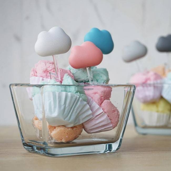 Шпажки для закусок и канапе Cloud Qualy Пастель