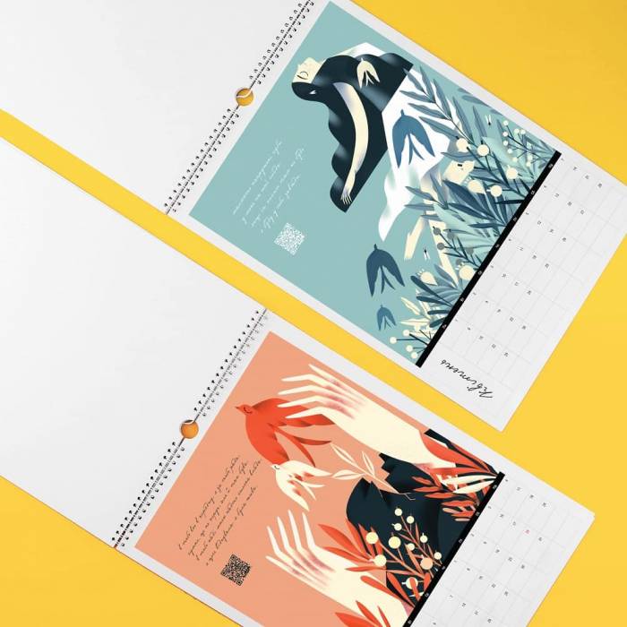 Настінний календар Gifty 2024 Поетична Розмова А3