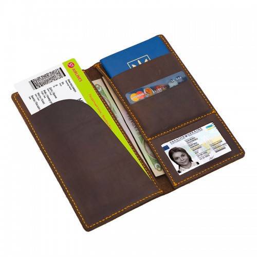 Тревел-кейс из кожи Black Brier Коричневый