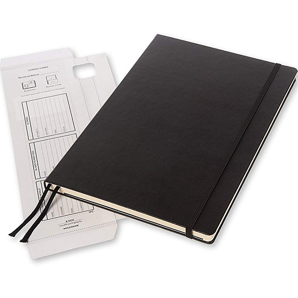 Большой блокнот Workbook Moleskine черный Чистые листы
