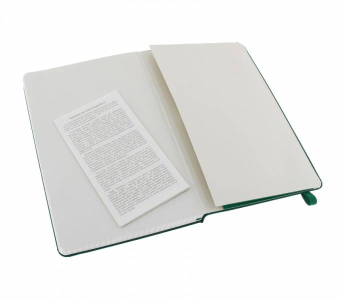 Средний блокнот Moleskine Classic Твердая обложка Зеленый Клетка