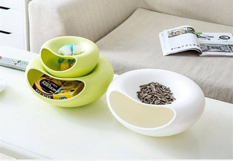 Миска для семечек, фруктов с подставкой (Салатовая) Presenty