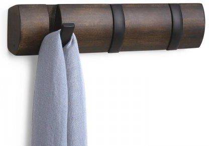 Настенная вешалка UMBRA 3 Flip Коричневая