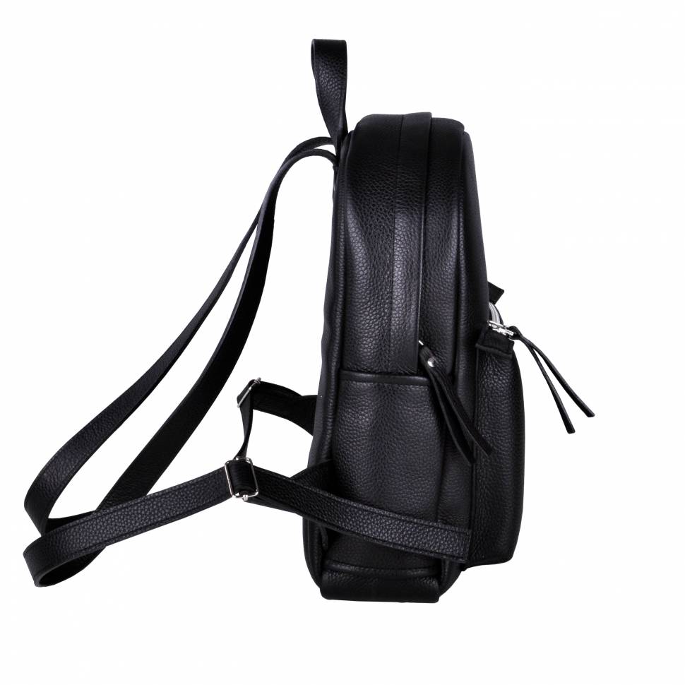 Рюкзак из кожи Jizuz Carbon New Black с мягкой спинкой