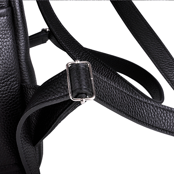 Рюкзак из кожи Jizuz Carbon New Black с мягкой спинкой