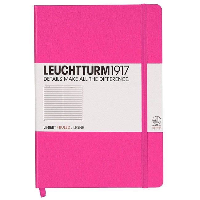 Блокнот Leuchtturm1917 Средний Розовый Линия (339573)