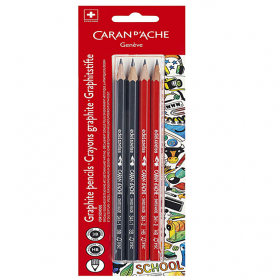 Набір олівців Caran d&#39;Ache School Line 3B-HB 4 шт