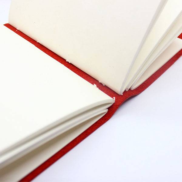 Кожаный блокнот Comfy Strap B6 Красный в линию