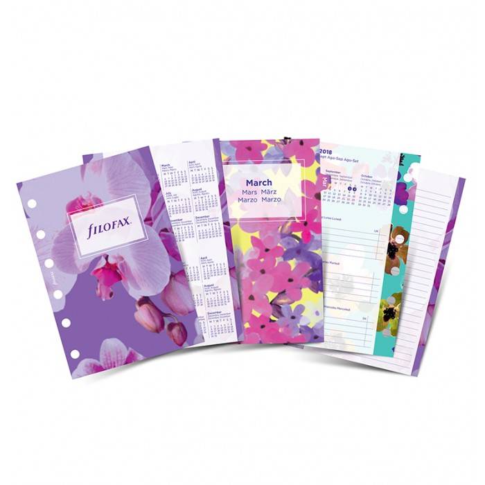 Комплект бланков Filofax Цветы Personal 2020 (6341)
