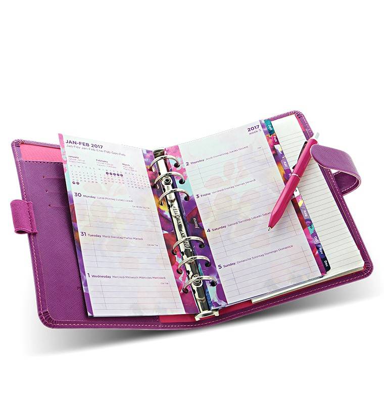 Комплект бланков Filofax Цветы Personal 2020 (6341)