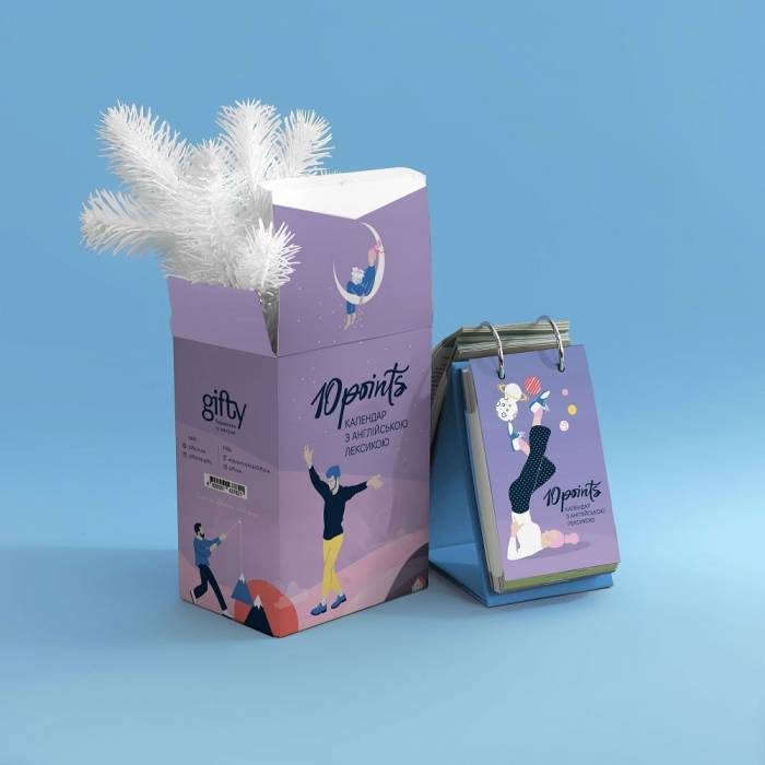 Настольный календарь Gifty Английский 10 POINTS