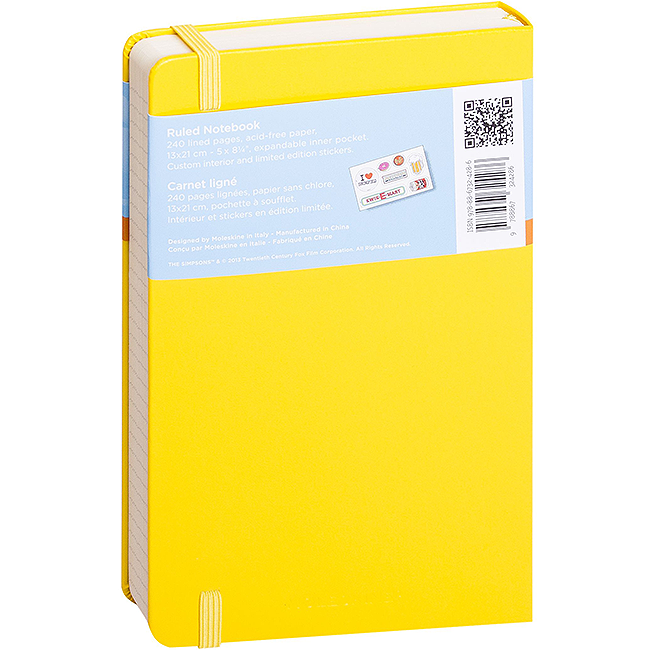 Середній блокнот Moleskine The Simpsons Лінія Жовтий