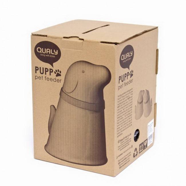 Контейнер + миска для собаки Qualy Puppy