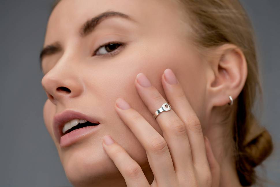 Кольцо на фалангу Côte & Jeunot Перстень с сердцем