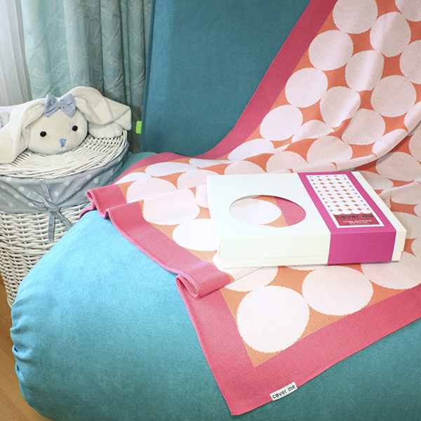 Детский плед Cover Me розовый с коралловым