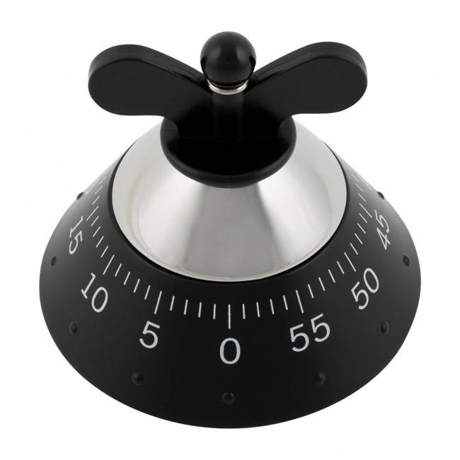 Кухонний таймер механічний Alessi Чорний