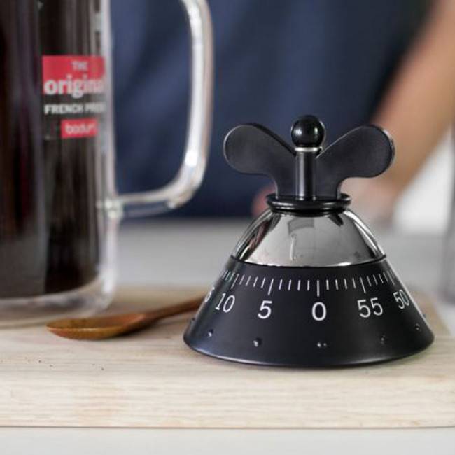 Кухонний таймер механічний Alessi Чорний