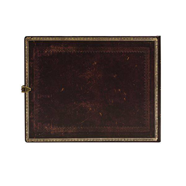 Большая гостевая книга Paperblanks Старая Кожа Черный Марокканский Чистые Листы