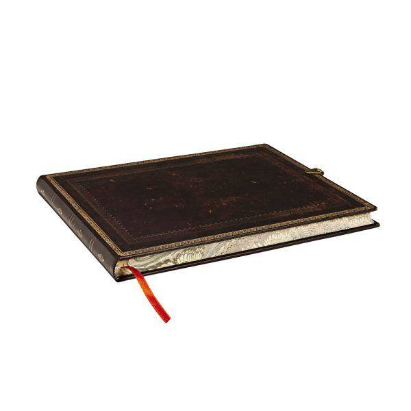 Большая гостевая книга Paperblanks Старая Кожа Черный Марокканский Чистые Листы