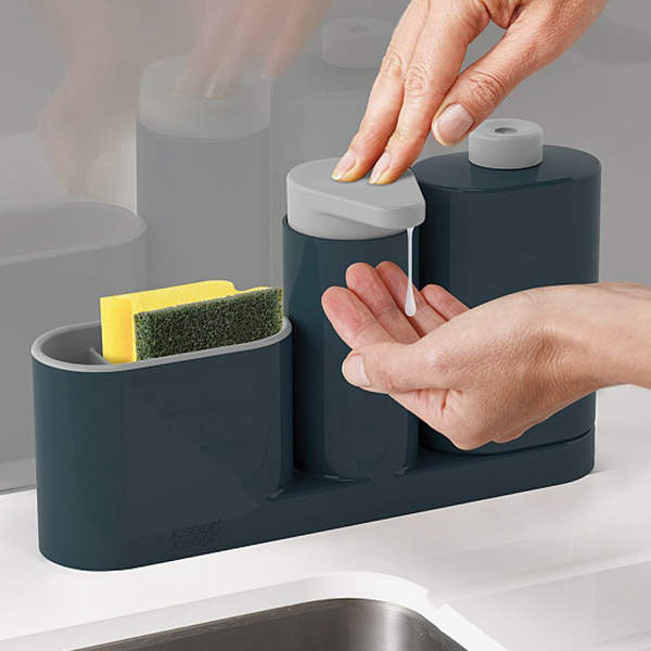 Органайзер для Мойки Joseph Joseph SinkBase Plus 3 секции Черный