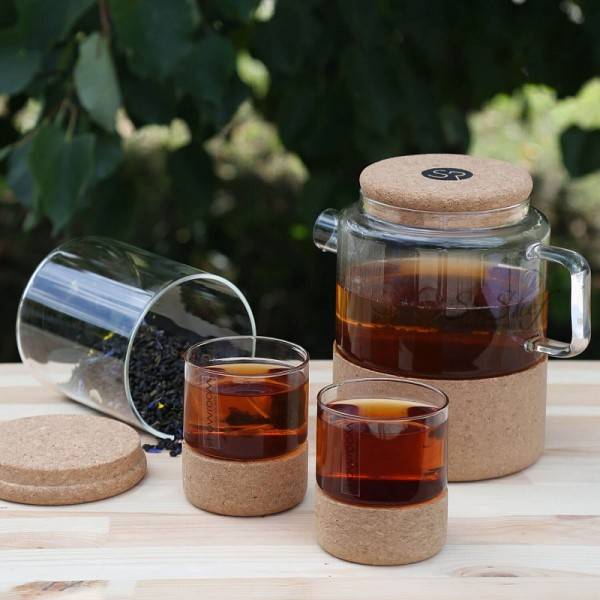 Чайник заварочный Showroom Korok с подставкой (1л)