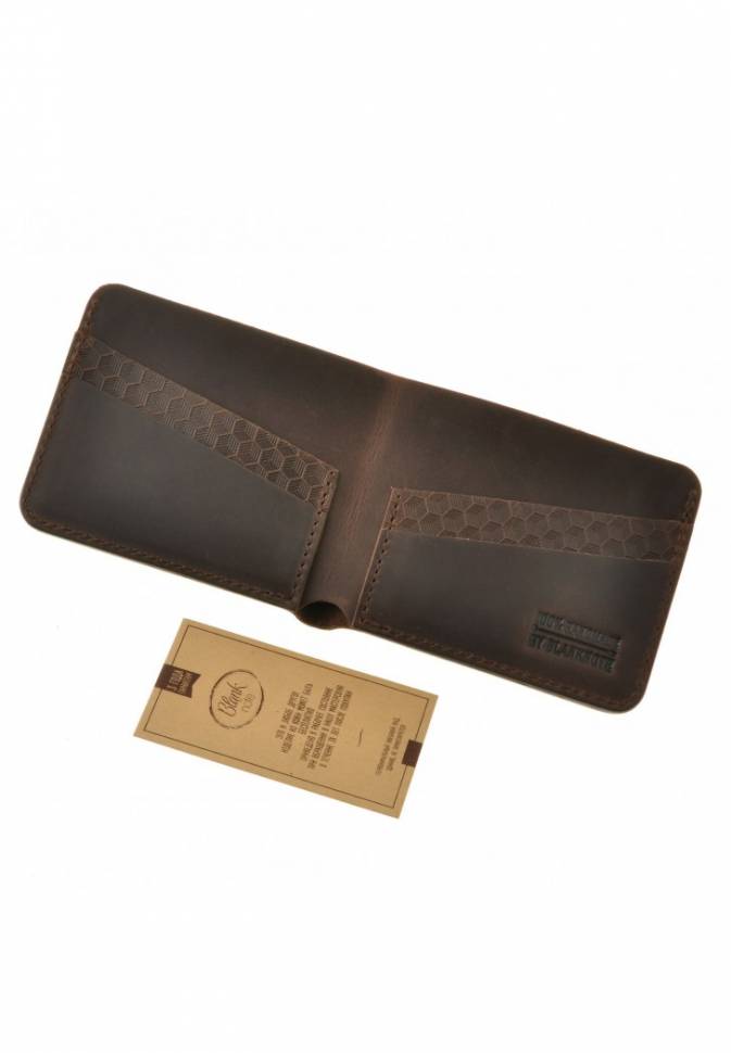 Портмоне BlankNote Карбон 4.1 Орех