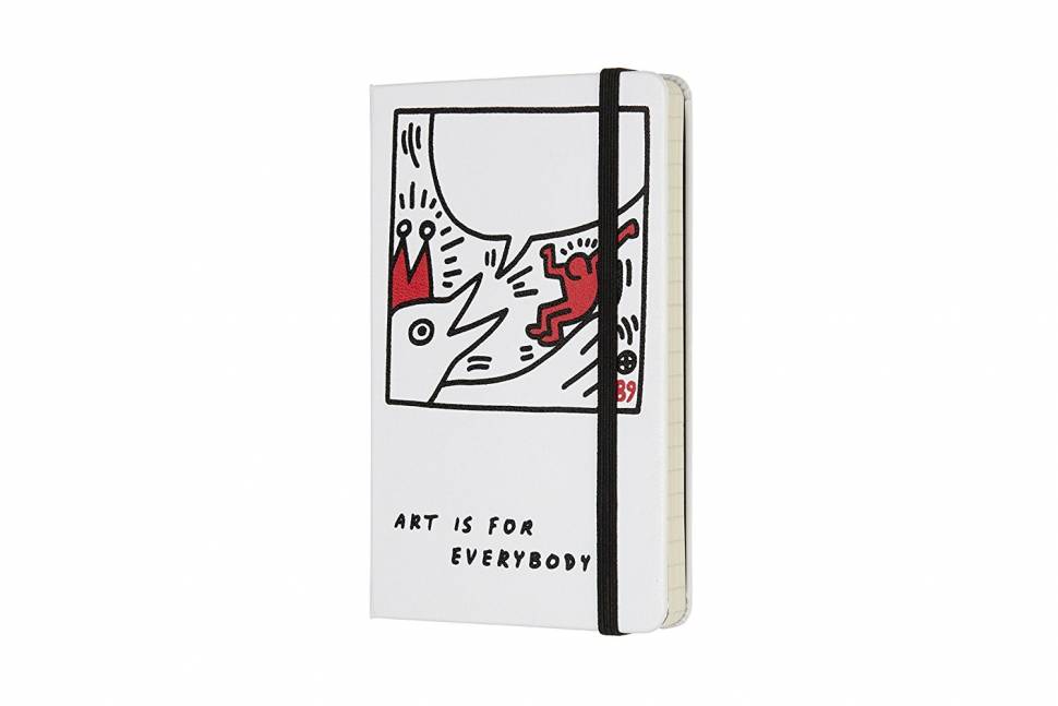 Записна книжка Moleskine Keith Haring кишенькова Лінія Біла