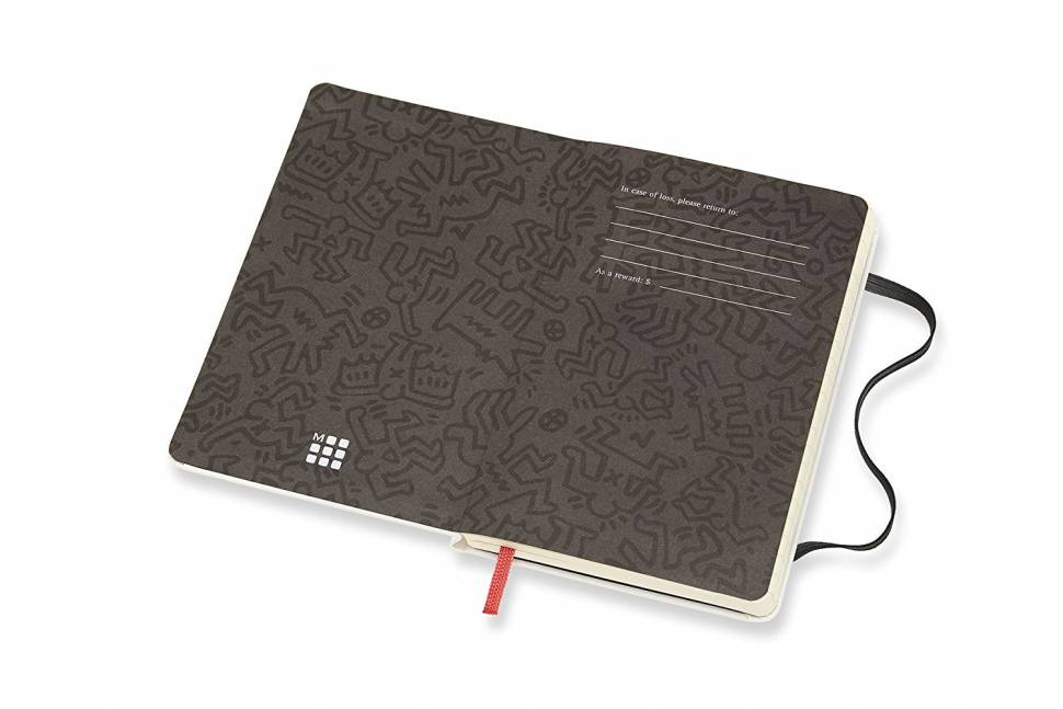 Записна книжка Moleskine Keith Haring кишенькова Лінія Біла