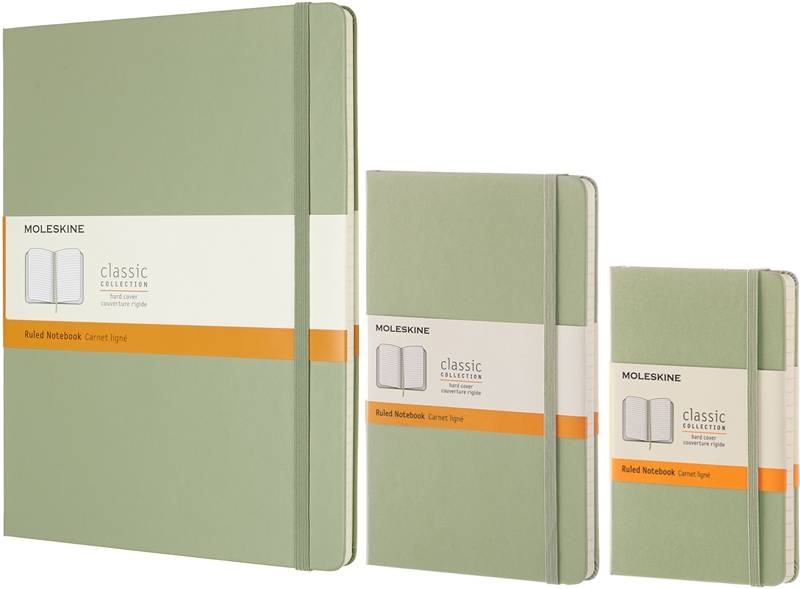 Середній блокнот Moleskine Classic Тверда обкладинка М'ятний Чисті аркуші