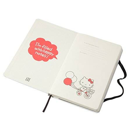 Середній блокнот Moleskine Hello Kitty Лінія Білий