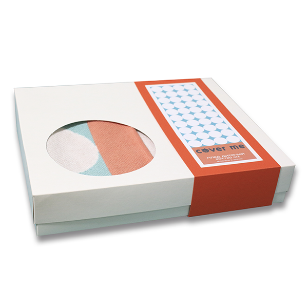 Детский плед Cover Me коралловый с бирюзовым