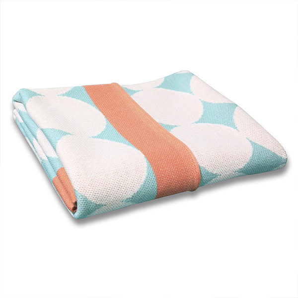 Детский плед Cover Me коралловый с бирюзовым