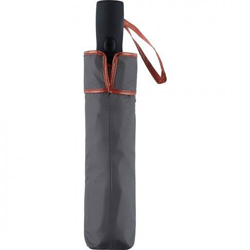 Парасолька міні автомат FARE Doubleface 100 см Чорний-срібло