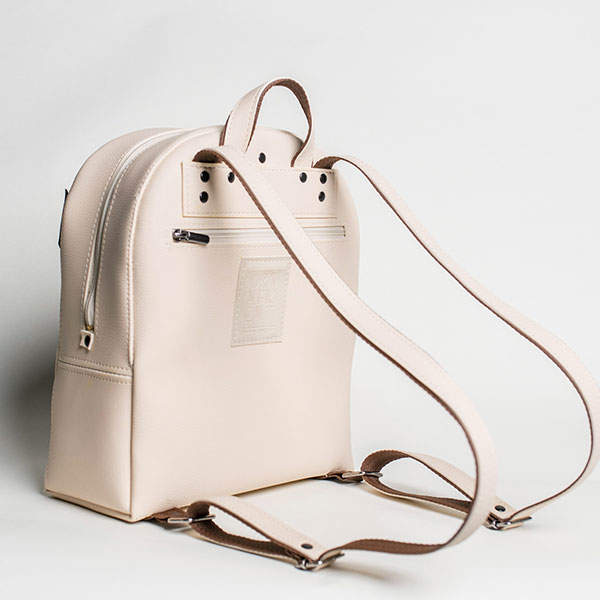 Рюкзак з екокожі Ornament Бежевий