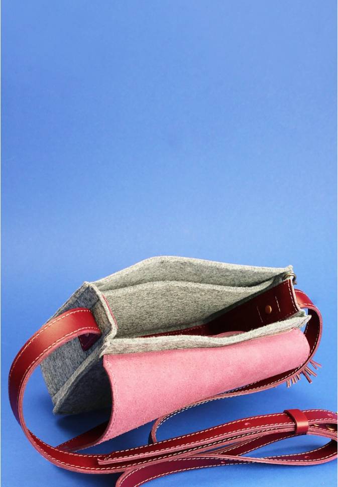 Бохо-сумка Лилу Blanknote фетр + кожа винтаж