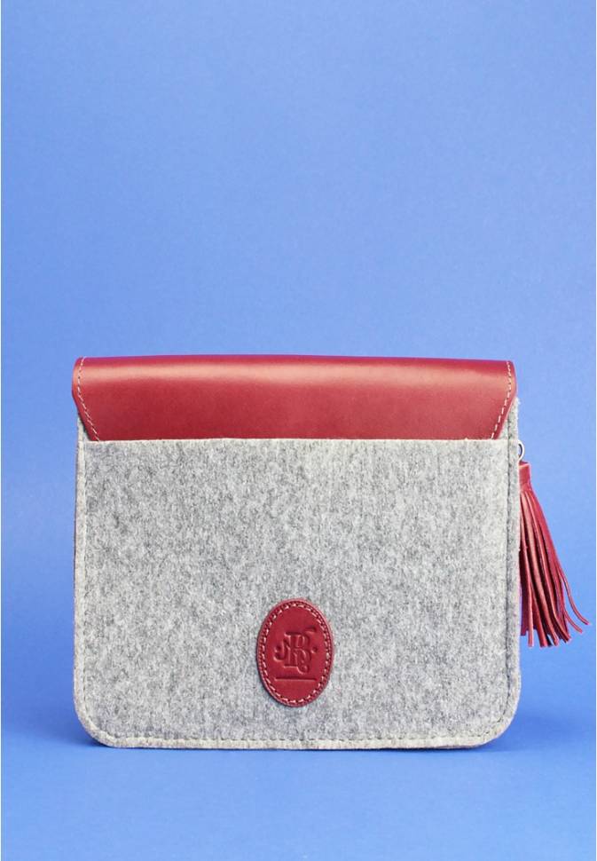 Бохо-сумка Лилу Blanknote фетр + кожа винтаж