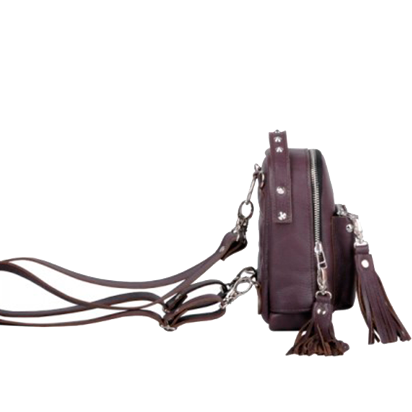 Рюкзак из кожи Jizuz Scotty Wine