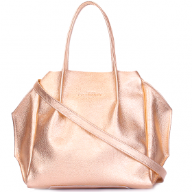Шкіряна жіноча сумка з ременем Poolparty Soho RMX Gold