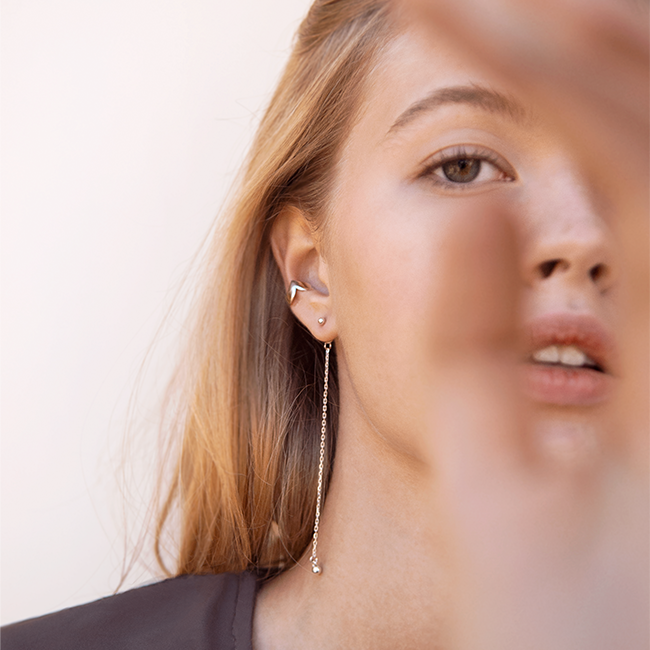 Серьга кафф Côte & Jeunot Луна