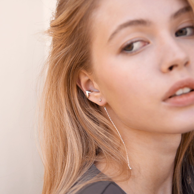 Серьга кафф Côte & Jeunot Луна