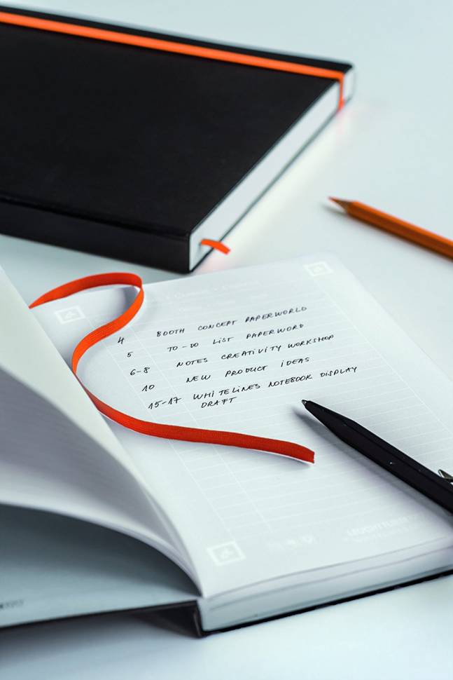 Блокнот Leuchtturm1917 WhiteLines Карманный Черный Линия (345622) с отрывными листами