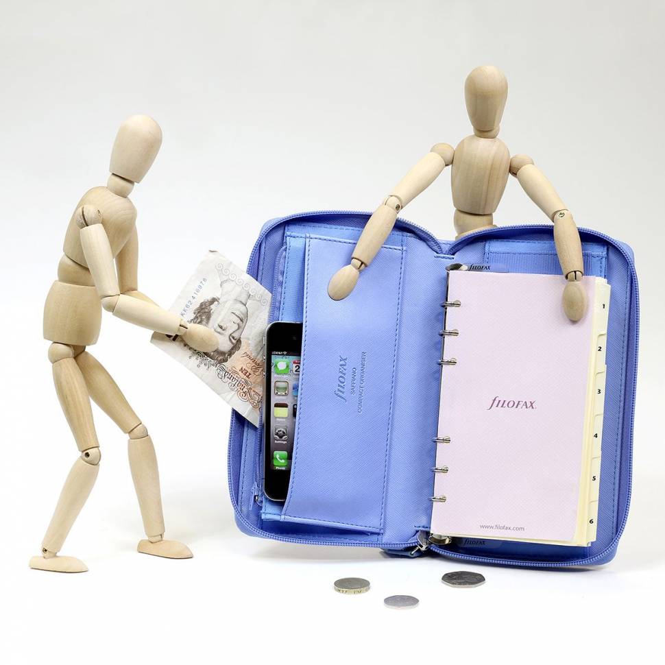 Органайзер Filofax Saffiano Compact Zip Vista Blue (022592)