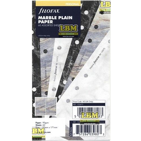 Бланки Чистые листы Filofax Personal Marble (132675) Бланки Чистые листы Filofax Personal Marble (132675)