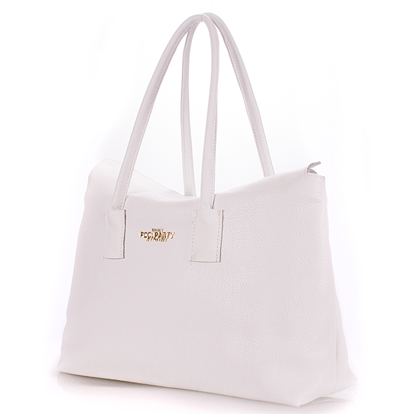 Шкіряна жіноча сумка Poolparty Sense Біла