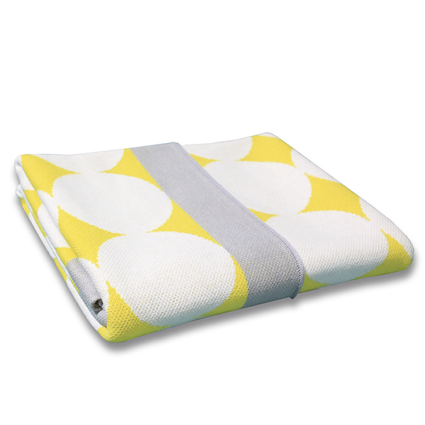 Детский плед Cover Me желтый с серым