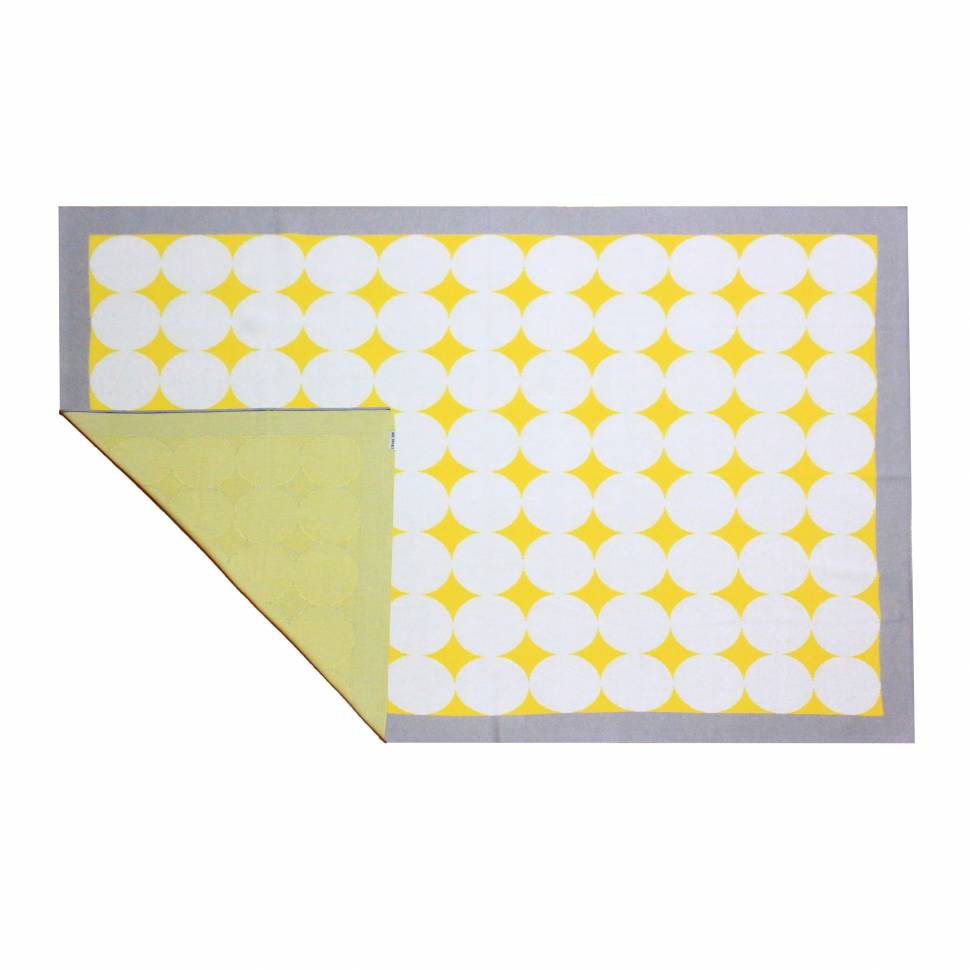 Детский плед Cover Me желтый с серым