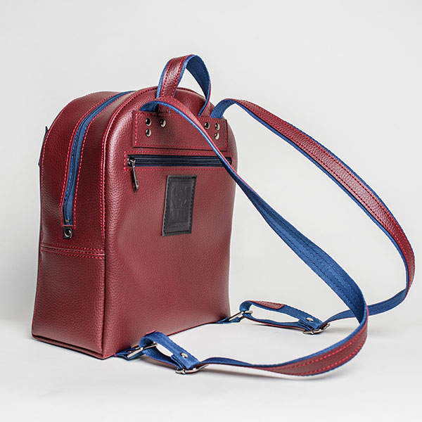 Рюкзак з екокожі Ornament Бордо
