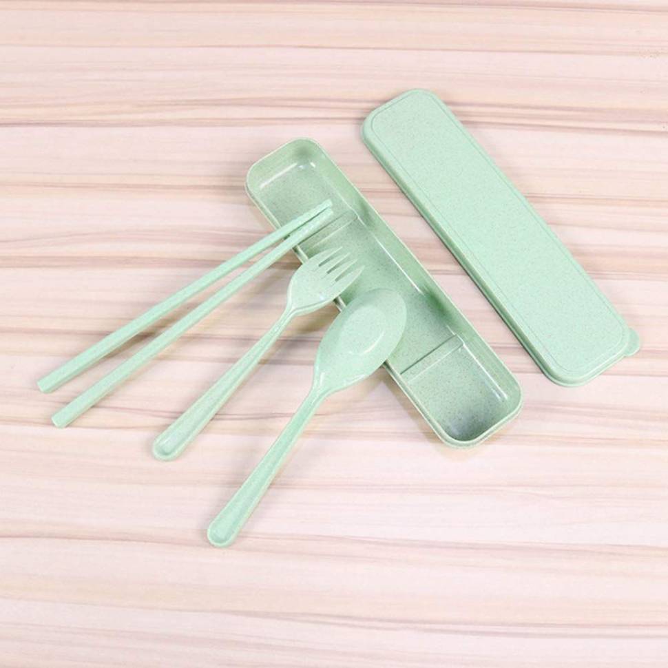 Эко Набор Столовых Приборов BeDifferent Version 1 Зеленый