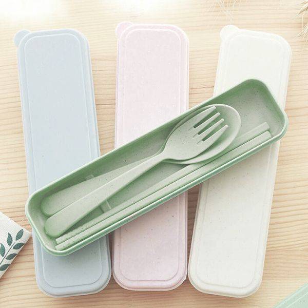 Эко Набор Столовых Приборов BeDifferent Version 1 Зеленый