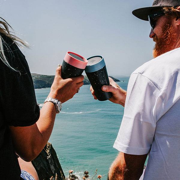 Еко-чашка Circular Cup Label Pink 340 мл